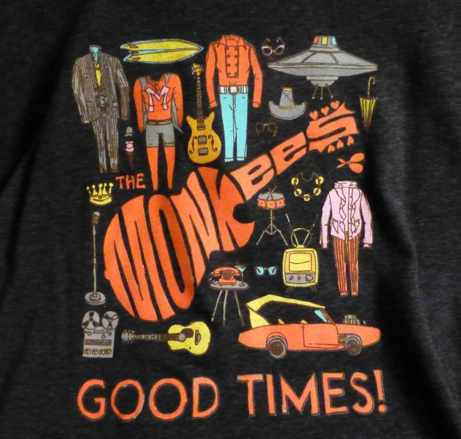 The Monkees Good Times T-shirt Black Tee Sizes S to 5XL XX698 XL