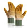 Knitted Gloves Women Winter Warm Thermal Double Layer Fleece Lined Thick Outdoor Riding Fingerless Touchscreen Wholesale Adult Five-Finger