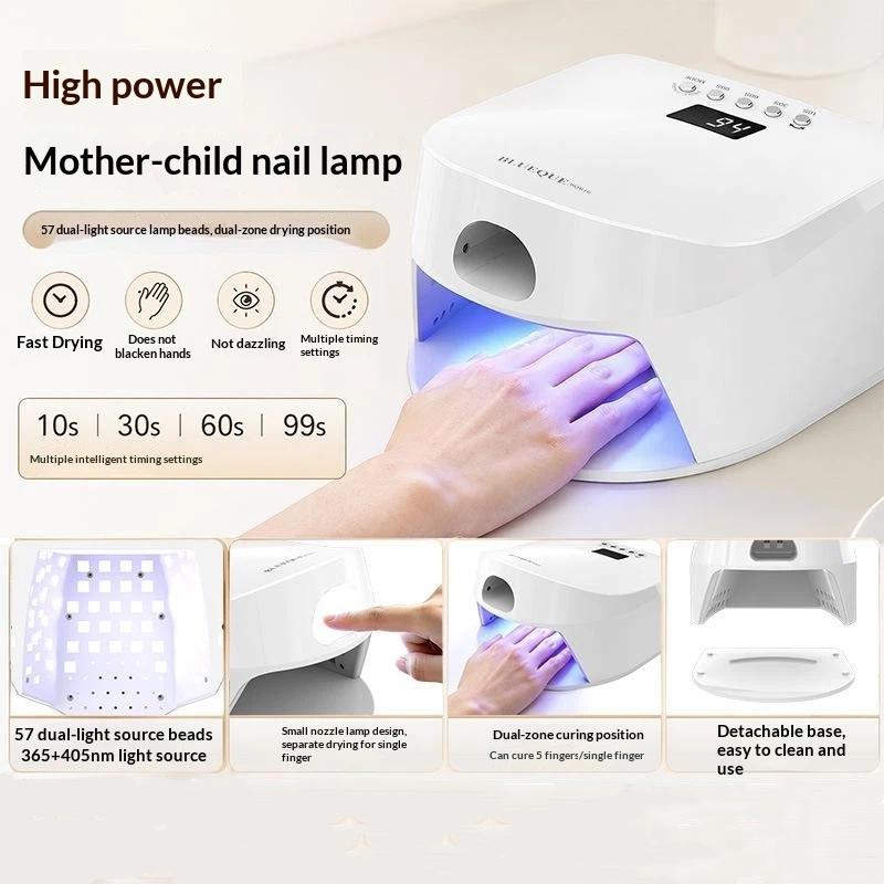 2 In 1 Nail Lamp Single Toe Single Finger Gel Nail Curing Lamp Full Hand Fast Drying Led Light Nail Dryer Auto Sensor Dual Lamp