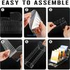 A5YD 12 Compartment Acrylic Card Holder Display Stand Transparent Durable Construction For Office Retail Use