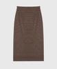 Kwinseulaebis Wool-Blend Midi Basic Slit Skirt