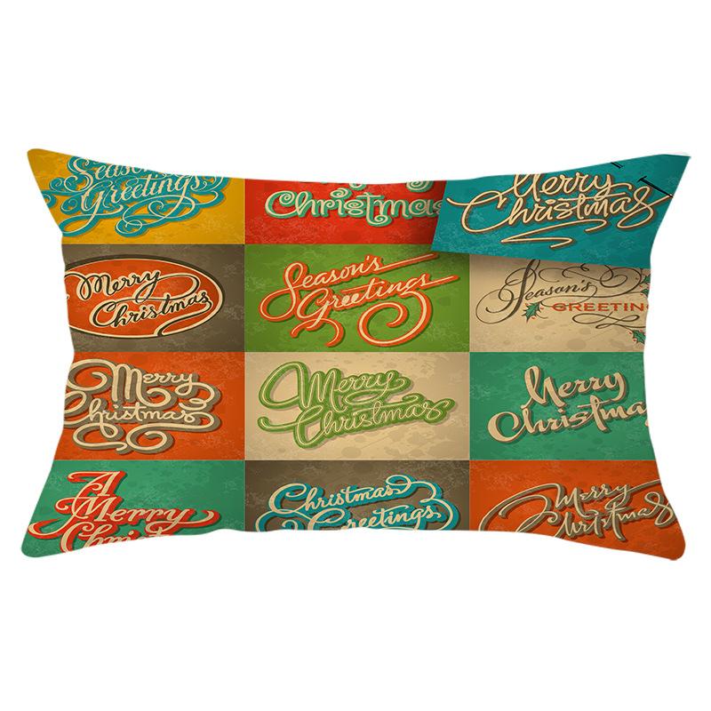 

Растения Серия Рождественская Поясничная Наволочка Персиковая Кожа С принтом Чехол для Подушки на Диван Домашний Текстиль Чехол для Подушки 30 * 50Cm (excluding pillow core)
