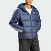 Adidas Essentials Midweight Down Hooded Jacket with Three Stripes Men Outerwear Ink-Blue IK3213