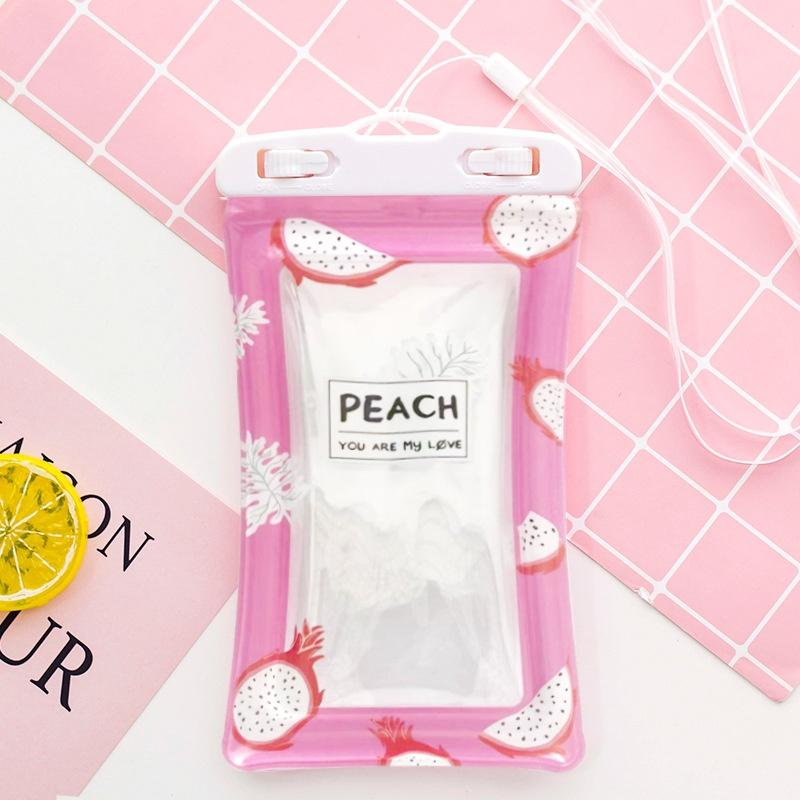 Large Cartoon Mobile Phone Waterproof Bag Touchscreen Swimming Diving Cover Rider Takeaway Rainproof Case Sealed Bag with Airbag