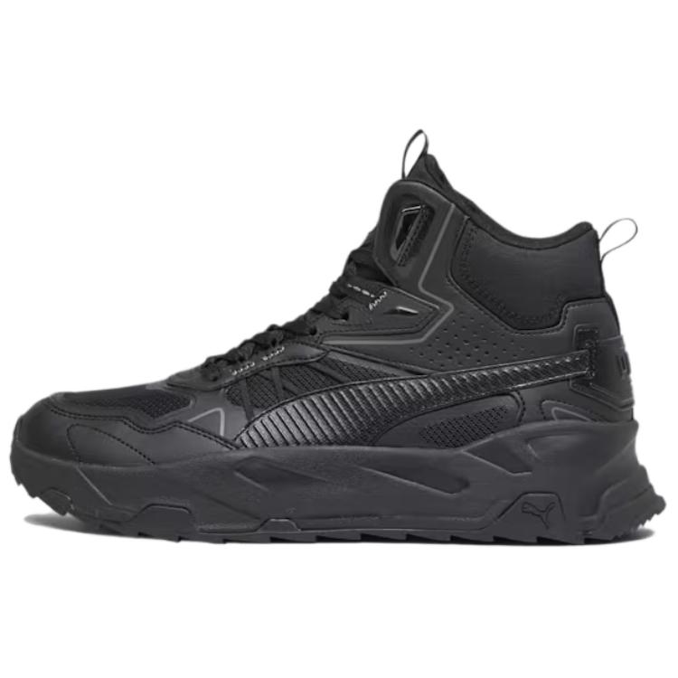 Puma Trinity Mid Hybrid Black Cool Dark Grey Men Sneakers 392327-01 42