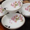 Waza no Kura Small Stylish Kutani Ware Small Set of Cherry Blossom and Cat Japanese Made in Japan Bowls, Bowls, 5, Designs, High-Quality Ceramic,