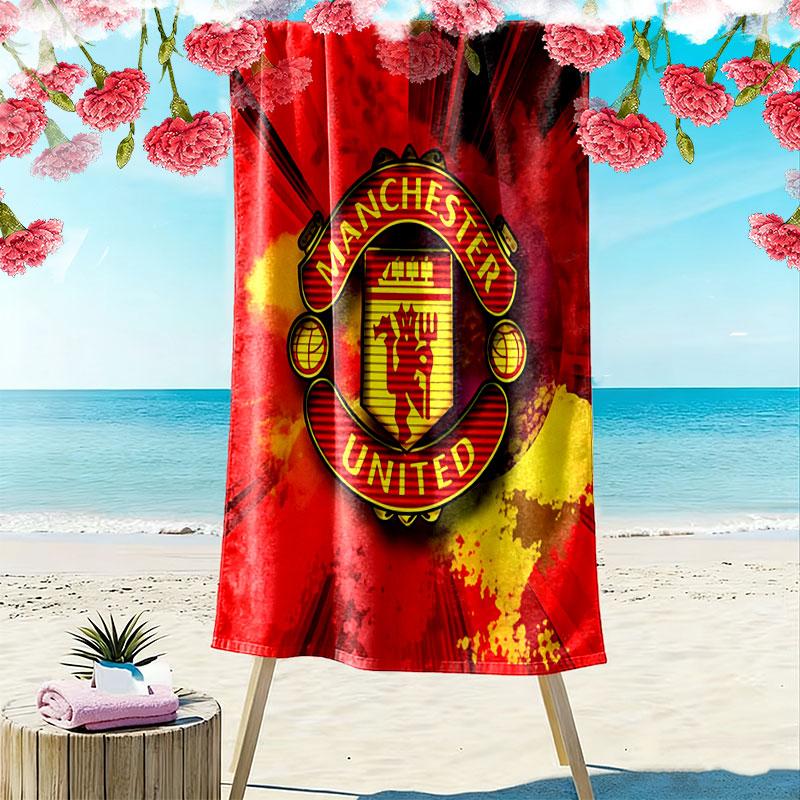 Epic MUFC Journey Print Beach Towel, Large Soft Quick Dry Towel for Beach Camping Swimming