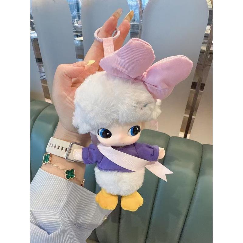 Car plush ornament LABUBU DIMOO WORLD Series Vinyl Face Original Blind Box Toys Action Anime Figure Doll  Christmas Gift  Air outlet ornament