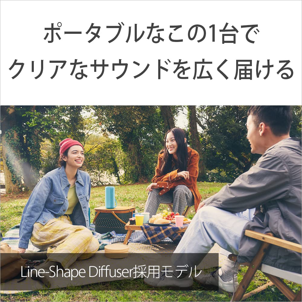 Sony Wireless Speaker Waterproof Wide Listening Long Battery LC Blue SRS-XE200 IP67, Area, Hands-Free Calling, 16-Hour Life, SRS-XE200