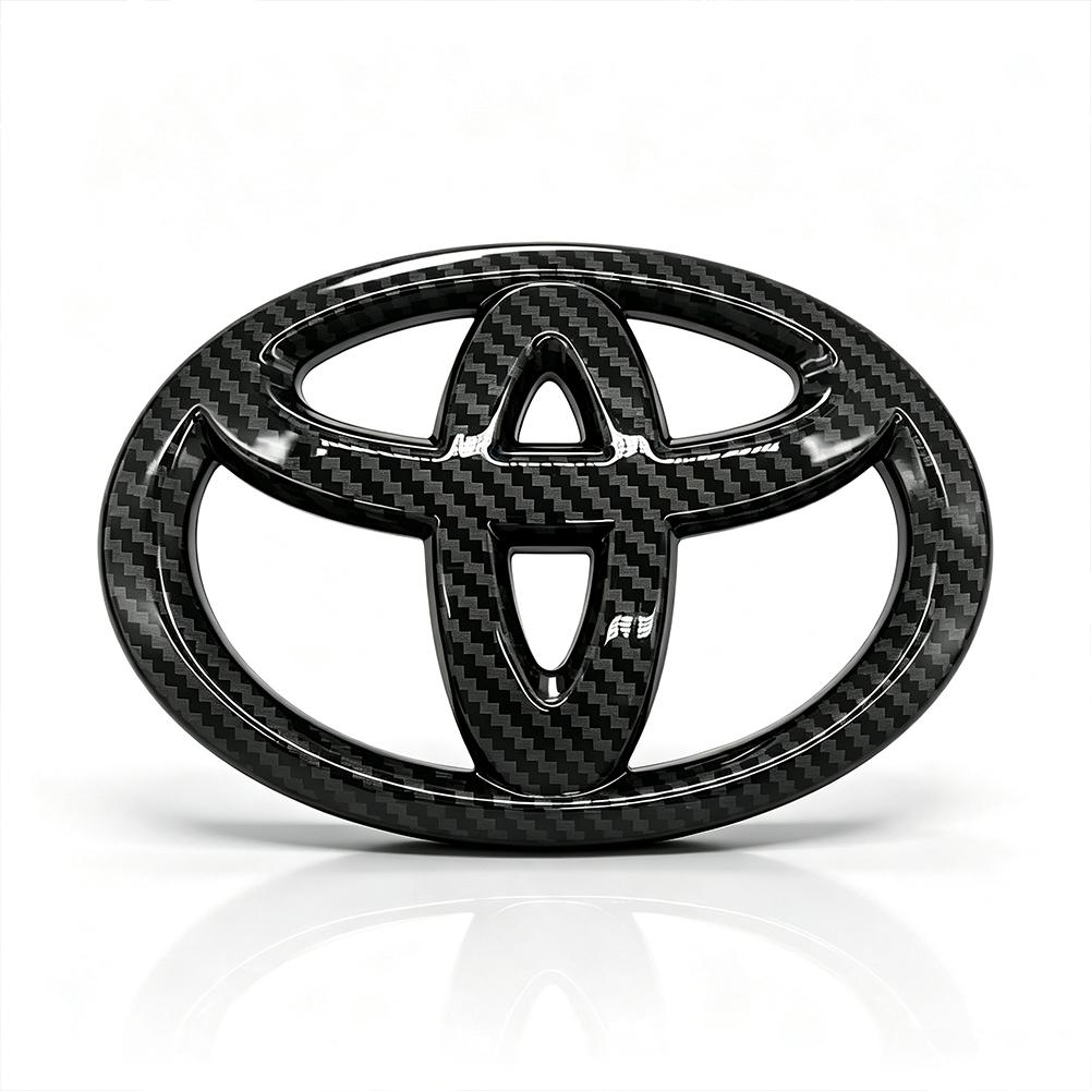 1Pcs Toyota ABS Steering Wheel Emblem Sticker Interior Modification Badge For Toyota Hilux Corolla RAV4 Camry Highlander Yaris