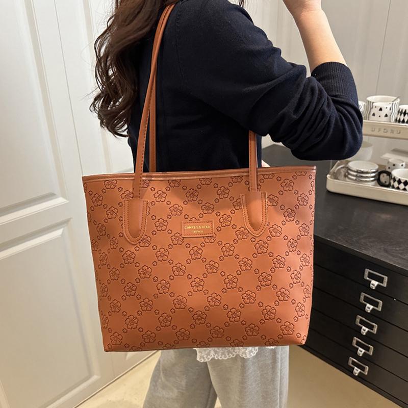 New Fashionable Large-Capacity Women's Tote Bag Shoulder Bag Simple and Versatile Commute Handbag KTB