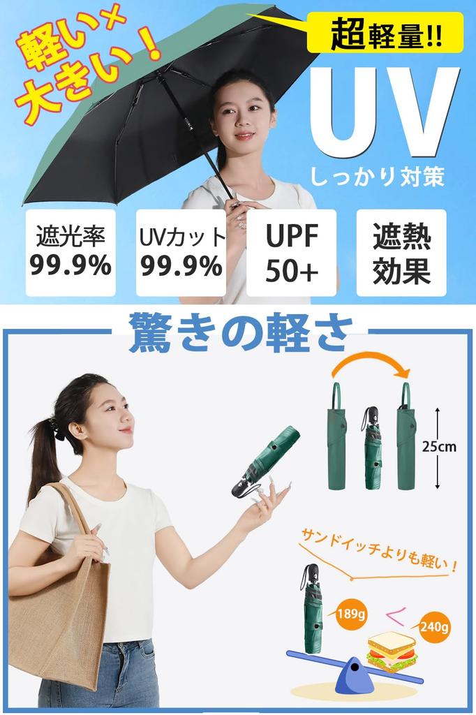 Składany łatwy do składania automatycznie otwierany parasol przeciwsłoneczny i parasol przeciwdeszczowy zapewniający całkowitą ochronę przed światłem, ciepłem, promieniowaniem UV, słońcem, wiatrem i wodą dla obu