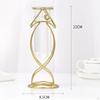 Plants Vase, Iron Dried Flower Vases Holder, Glass Plant Rack Stand for Home Desktop Decoration