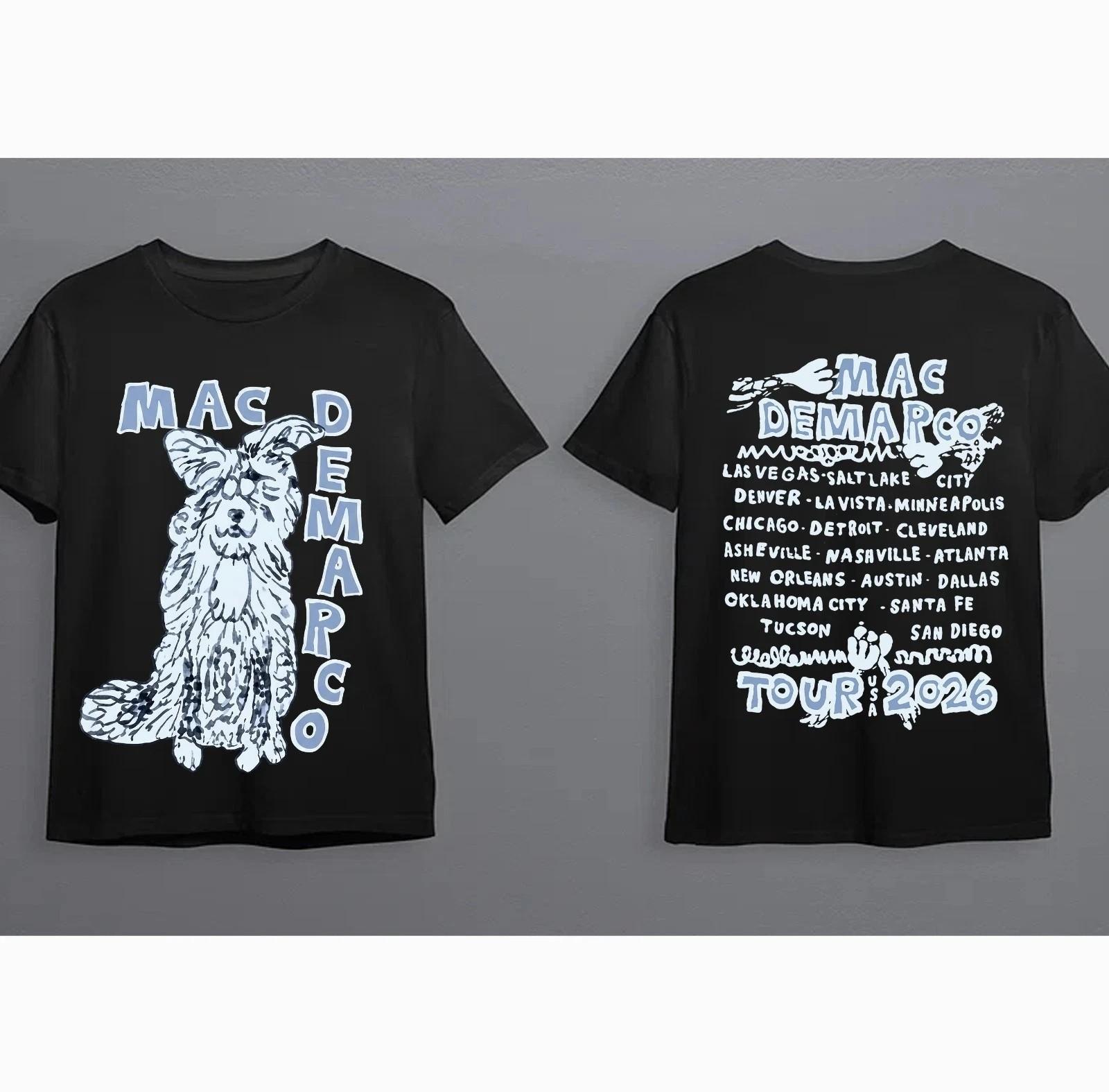 New!! Mac Demarco Tour 2026 T-Shirt reprint S