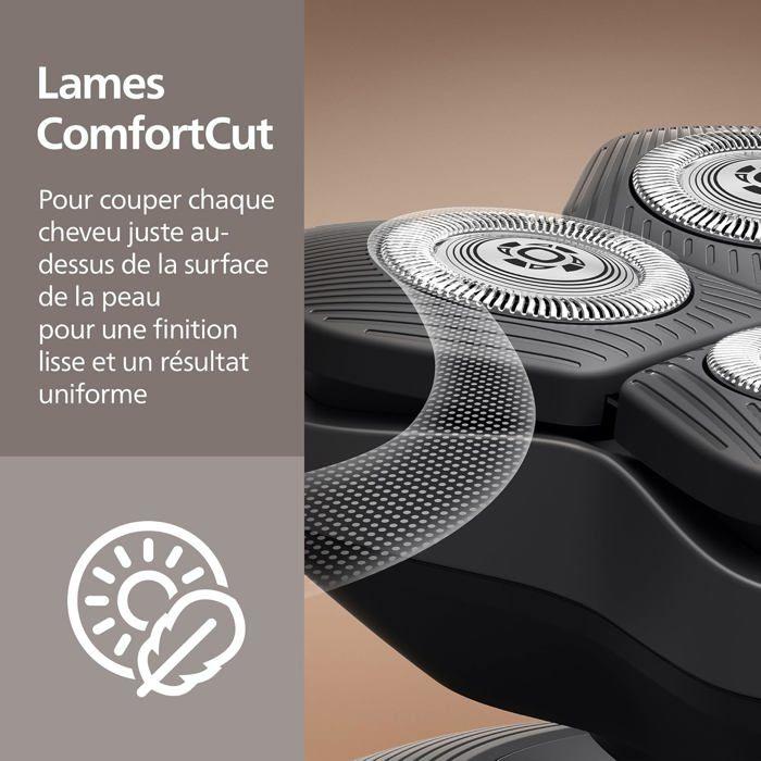 Aparat de ras cu cap flexibil - PHILIPS - HS5980/15 Pro 5000 - cap flexibil la 360° - lame ComfortCut - autonomie baterie 60 min