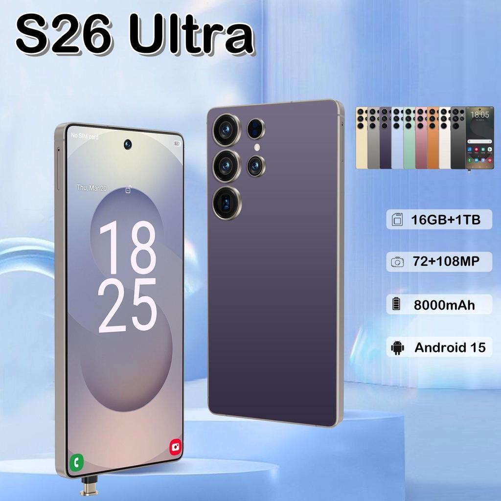 S26 Ultra Global Version Smartphone 16GB+1TB with Built-in Pen