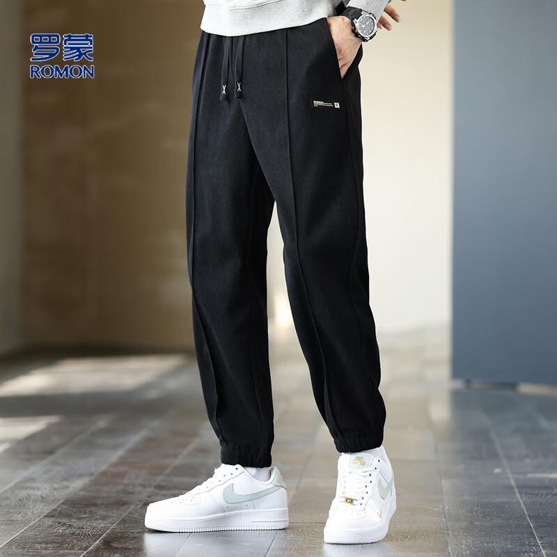 Luomeng Men's Corduroy Casual Jogger Pants