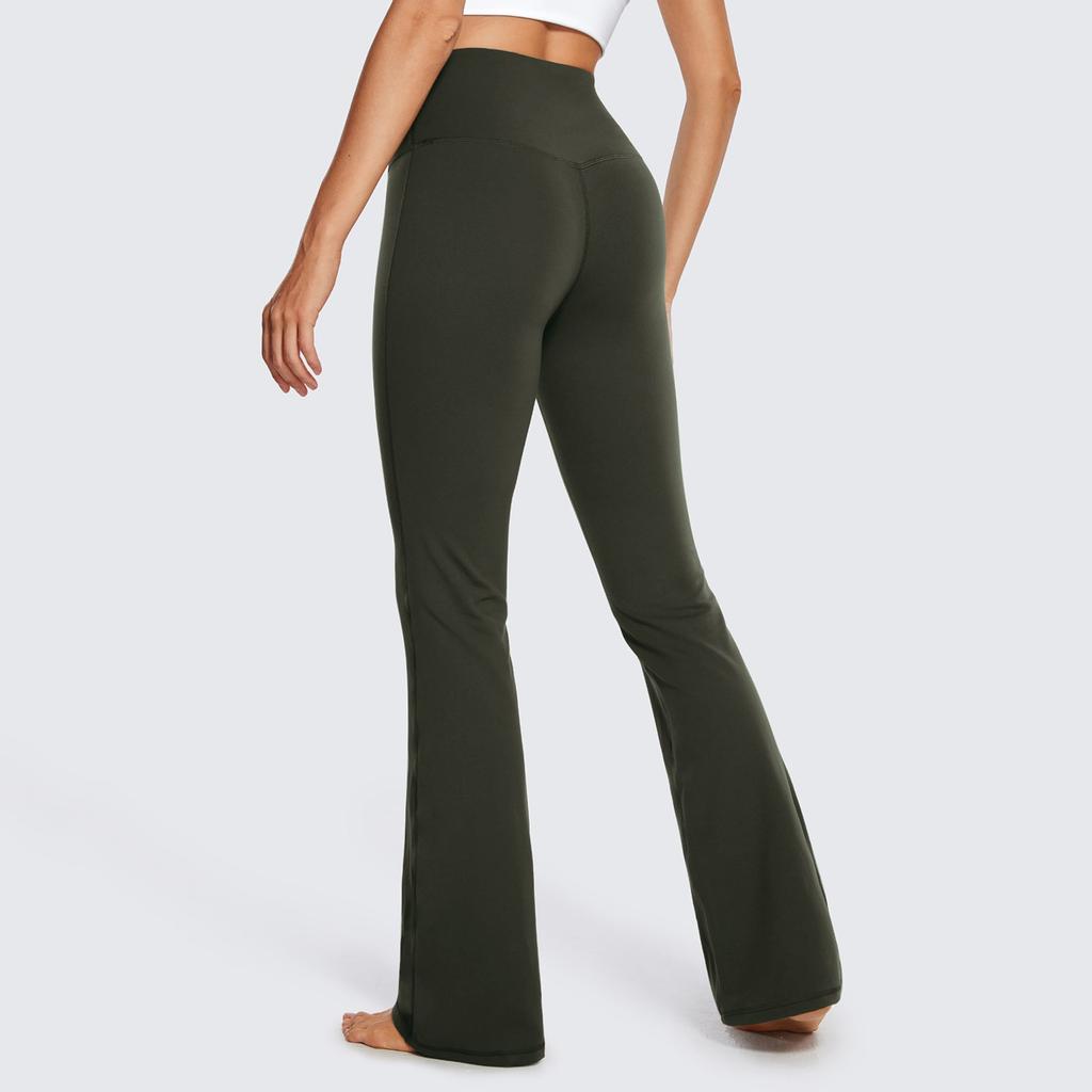 Dámské strečové legíny na jógu Fitness běžecká tělocvična Sportovní aktivní kalhoty po celé délce s rozšířenými kalhotami