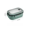 Einzelne doppelschichtige Lunchbox Tragbares Fach Obst Lebensmittel Mikrowelle Lunchbox mit Gabel und Löffel Picknick Frisch