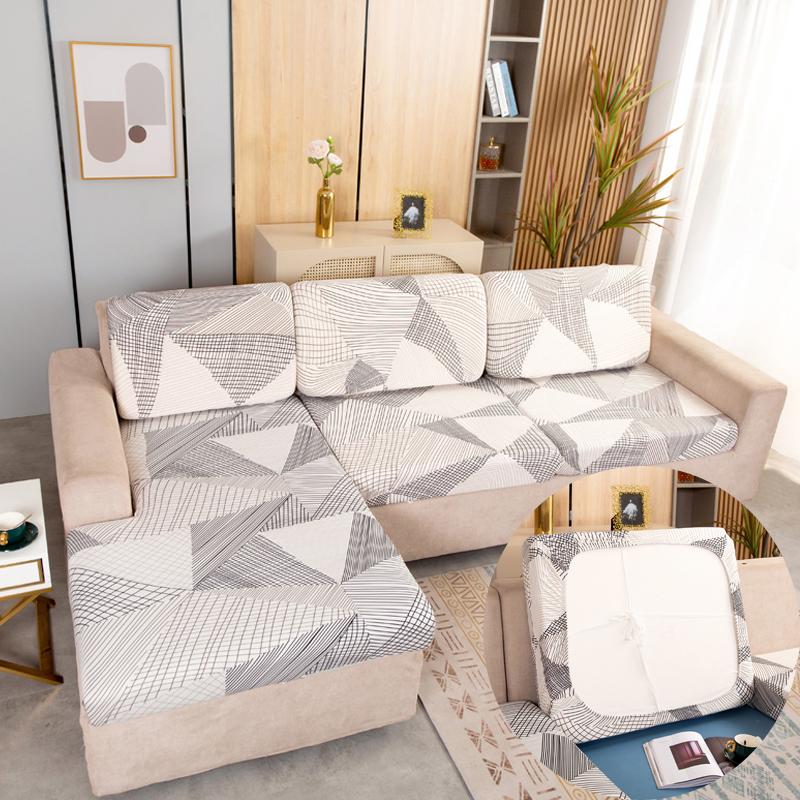 Stretchy Couch Pillow Furniture Covers Sofa Seat Pad Covers Slip Resistant Upholstery Protector Replacement For Individual Cushions