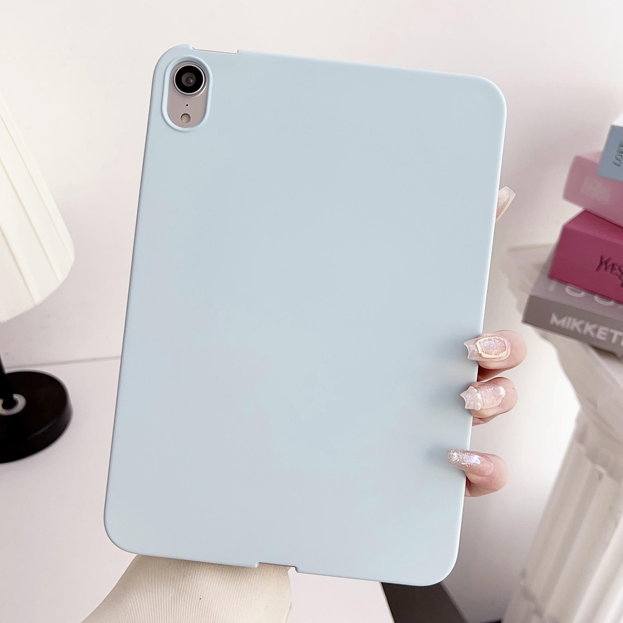 

For iPad mini (2024)/mini (2021) TPU Case Skin-Touch Feeling Scratch-Proof Tablet Cover Baby Blue
