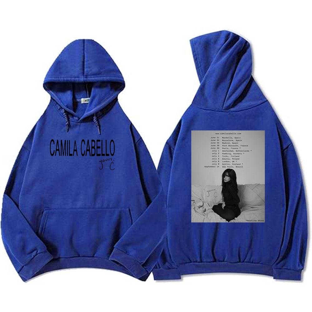 Camila Cabello Yours.C Tour 2025 Hoodies Langarm Fleece Herren/Damen Sweatshirts Grafik Kleidung Tasche Kapuzenpullover Männlich