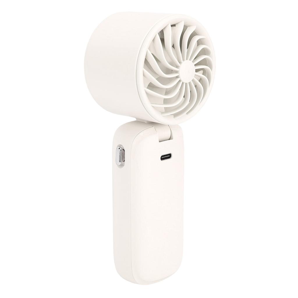 Portable Handheld Turbo Fan 100 Gears Ice Cooling Foldable Neck Hanging Mini Handheld Fan with LED Display for Travel