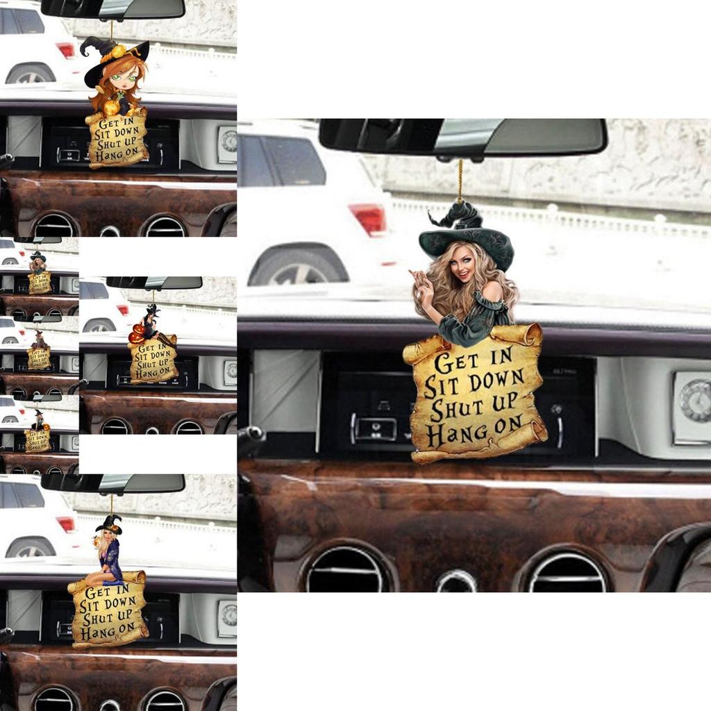 Bunter Acryl Hexenanhänger Auto Hängedekoration für Schlüssel oder Rucksackzubehör