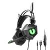 Wired Headset Luminous RGB Flash Light with Microphone 3.5mm/USB Cow Ear E-sports Game Headphone for Desktop