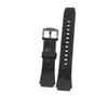 20mm Silicone Rubber Watch Strap with Convex Joint, Black, for Men and Women, Sport Watch Band, Bracelet, Accessories for Casio Edifice EF-552 (Black,