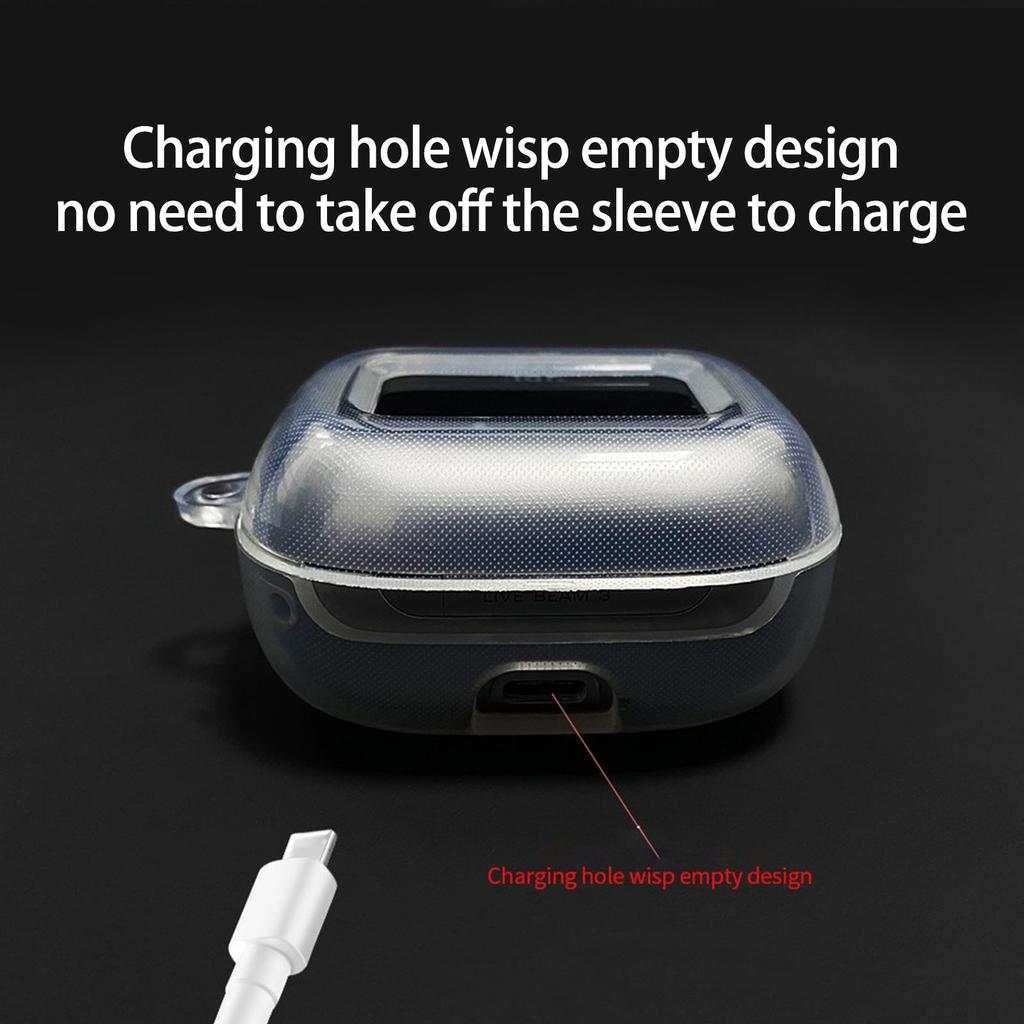 Clear Earphone Case Earbud Storage Bag Clear Earbud Case Flexible Shockproof Cover Comfortable for  Live Beam 3
