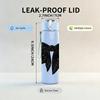 1PC Solid Black Satin Bow Decor Print 750ml Color Plastic Sports Water Bottle Leakproof Flip Straw Lid Suitable for Sports Office Home Use