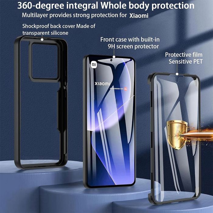Coque de protection - Xiaomi - 15 Pro - Noir - Anti-rayure - Protection intégrale - Antichoc