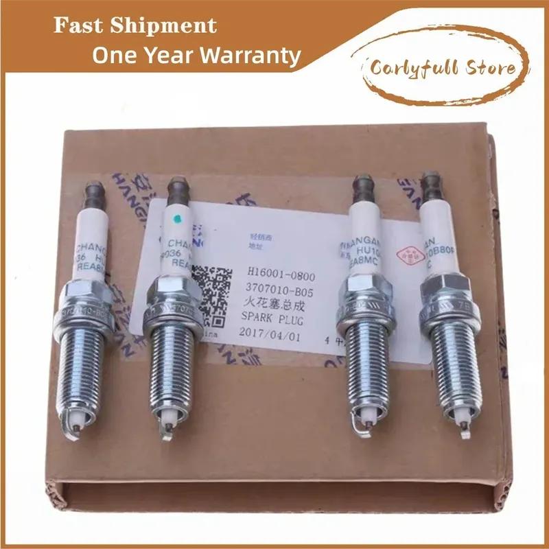 Original 4pcs/set Spark Plug 3707010-B05 H16001-0800 for CHANGAN CS35 EADO AlsvinV5 V7 EADO XT 1.6L