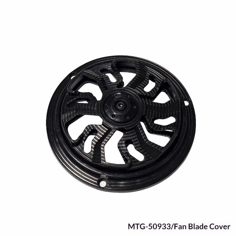Universal Motorcycle Rotating Fan Cover Shockproof Plastic Spinner Radiator Protects Fan Blades for Bumpy Mountain Road Riding