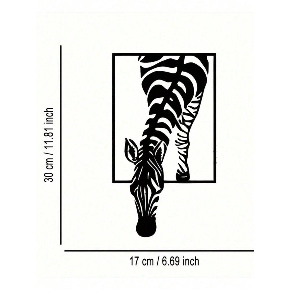 Forged Metal Zebra Wall Decor Modern Farmhouse Bohemian Animal Art