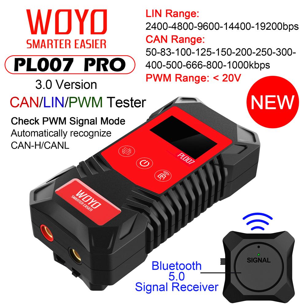 Digital CAN LIN BUS Tester Analyzer PWM Signal Detector with Wireless Receiver