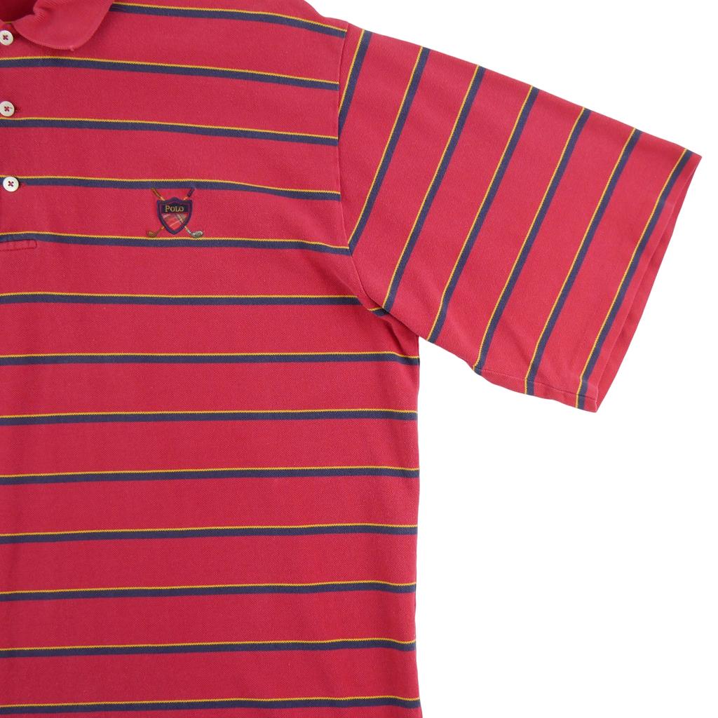 Seconde vie - Polo manches courtes Homme  Rouge - Bon état