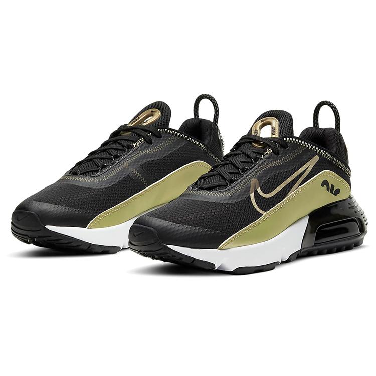 Neu Nike Air Max 2090 Schwarz Metallic Gold Star GS CJ4066-006