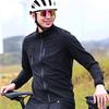 Wosawe Reflektierendes Windshirt für Herren, winddicht, YKK-Fahrradjacke mit durchgehendem Reißverschluss, Fahrradtrikots