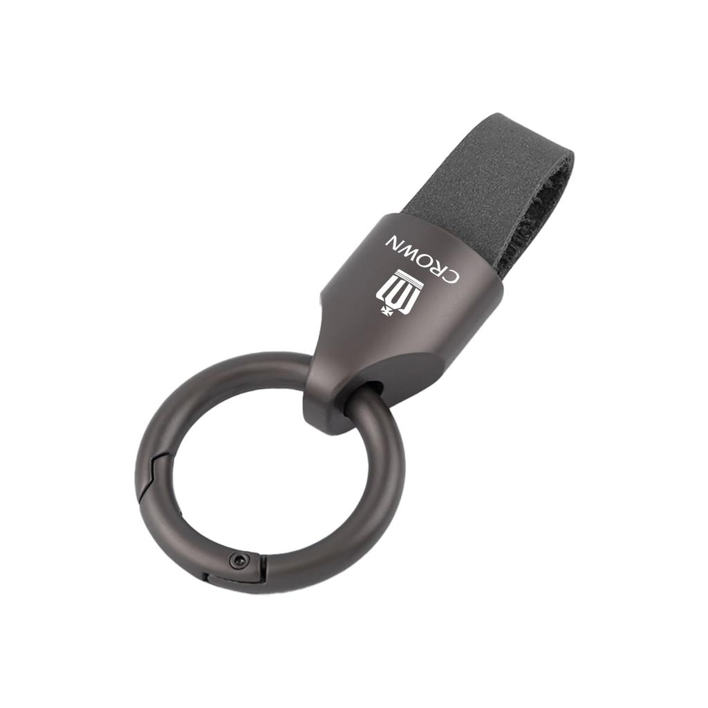 Fumezu Keychain, Car Compatible, Suitable for Toyota Crown, Leather Key Holder, Fashion Keychain, Simple,