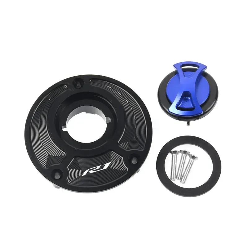 For YAMAHA YZF R1 R1M R7 R6 R15 R15M R3 Fuel Gas Tank Cover Quick Release Rotate Aluminum Oil Cap Racing Motorcycle Accessories