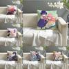 Pillow Case Cotton Linen Fabric Square Zipper Pillowcase Home Decorative Living Room Comic Light Novel 7-7Th Time Loop 3