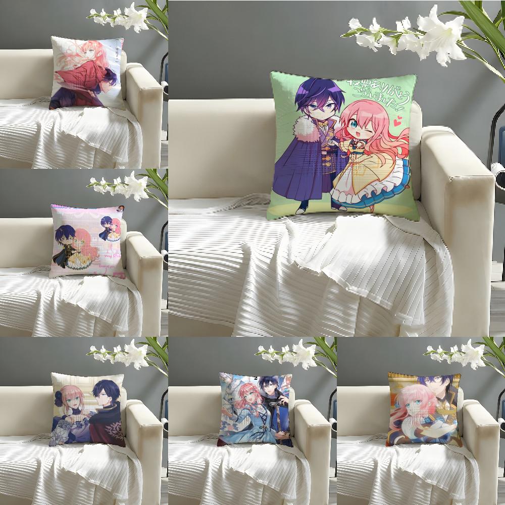 Pillow Case Cotton Linen Fabric Square Zipper Pillowcase Home Decorative Living Room Comic Light Novel 7-7Th Time Loop 3