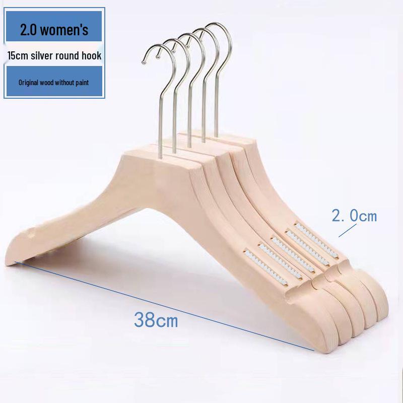 Damen Rutschfester Holzmantelständer Kleiderbügel für Bekleidungsgeschäfte