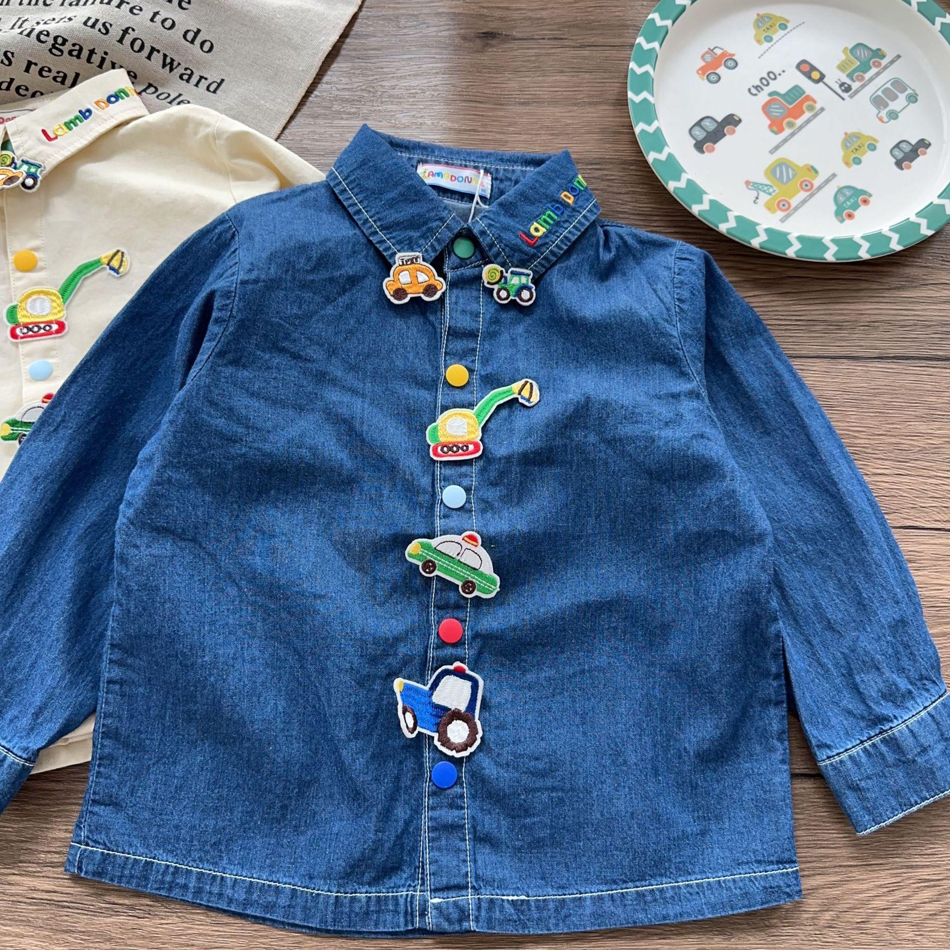 

Carefully Selected Children s Long Sleeve Embroidered Shirt - Spring New Collection for Boys 90 cm