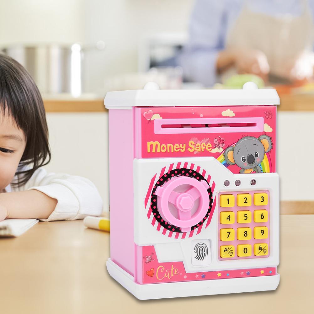 Skarbonka Śliczny Kreskówkowy Dziecięcy Dziecko Automatyczne Przewijanie Papieru Elektroniczna Muzyka Pudełko na Oszczędności17529C