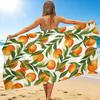 1Pc Oranges Branches Beach Towel, Quick Dry, Multi-Use for Beach Pool Gym Yoga Home Travel, Christmas, Halloween, Xmas Gift S929270
