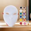 DIY Blank Paintable Mask Set Nuo Operas Mask for Artistic Projects,Theater,Halloween,Masquerades Parties,Classroom Arts