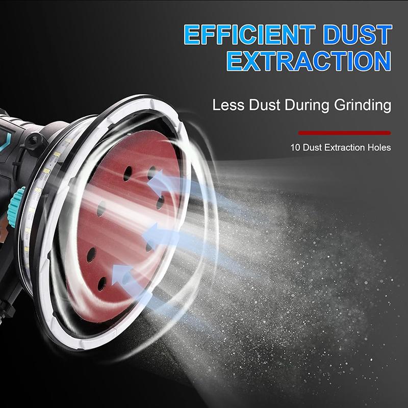 20 Pcs 9 Inch 225mm10 Hole Wall Sander Sandpaper Metal Woodworking Grinding Disc Abrasive Polishing 40-2000 Grit Sanding Disc